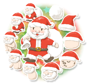 サンタのタマゴ、進化の図